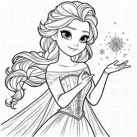 Mewarnai Gambar Elsa
