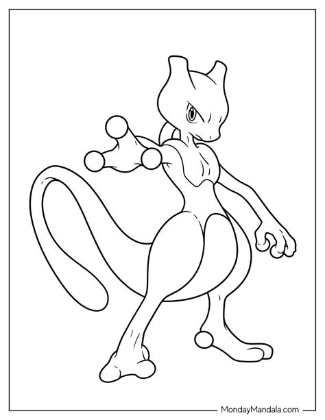 Mewtwo Coloring
