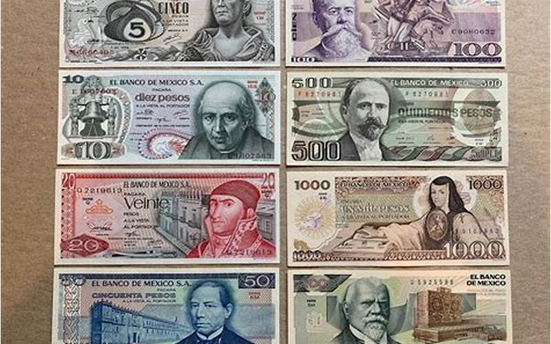 Mexican Banknotes And Coins