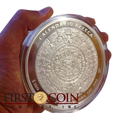 Mexican Coins Aztec Calendar