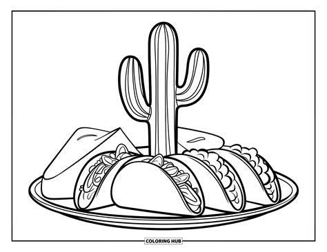Mexican Food Coloring Pages