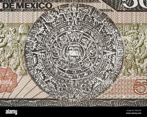 Mexican Peso Aztec Calendar