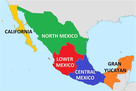 Mexico United States Map
