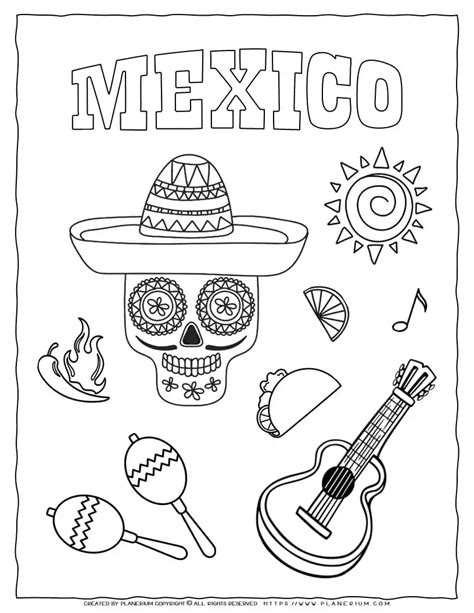Mexico Coloring Page