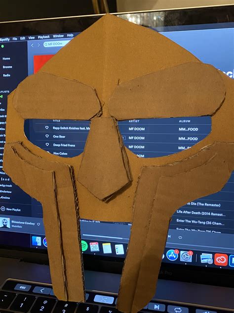 Mf Doom Mask Cardboard Template