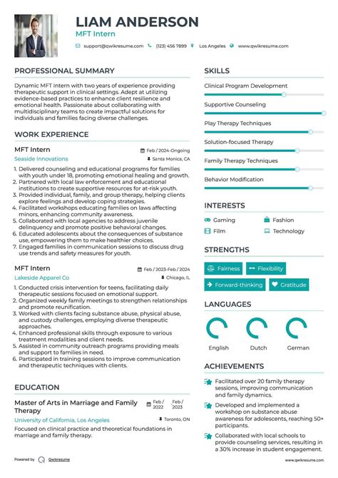Mft Resume Resume Sample