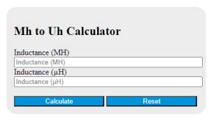 MH to H Calculator: Easily Convert Megahenries to Henries for Your Electrical Engineering Needs