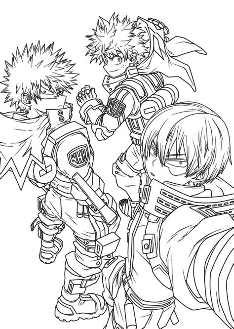 Mha Coloring Page