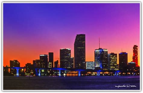 Miami Skyline at Dusk