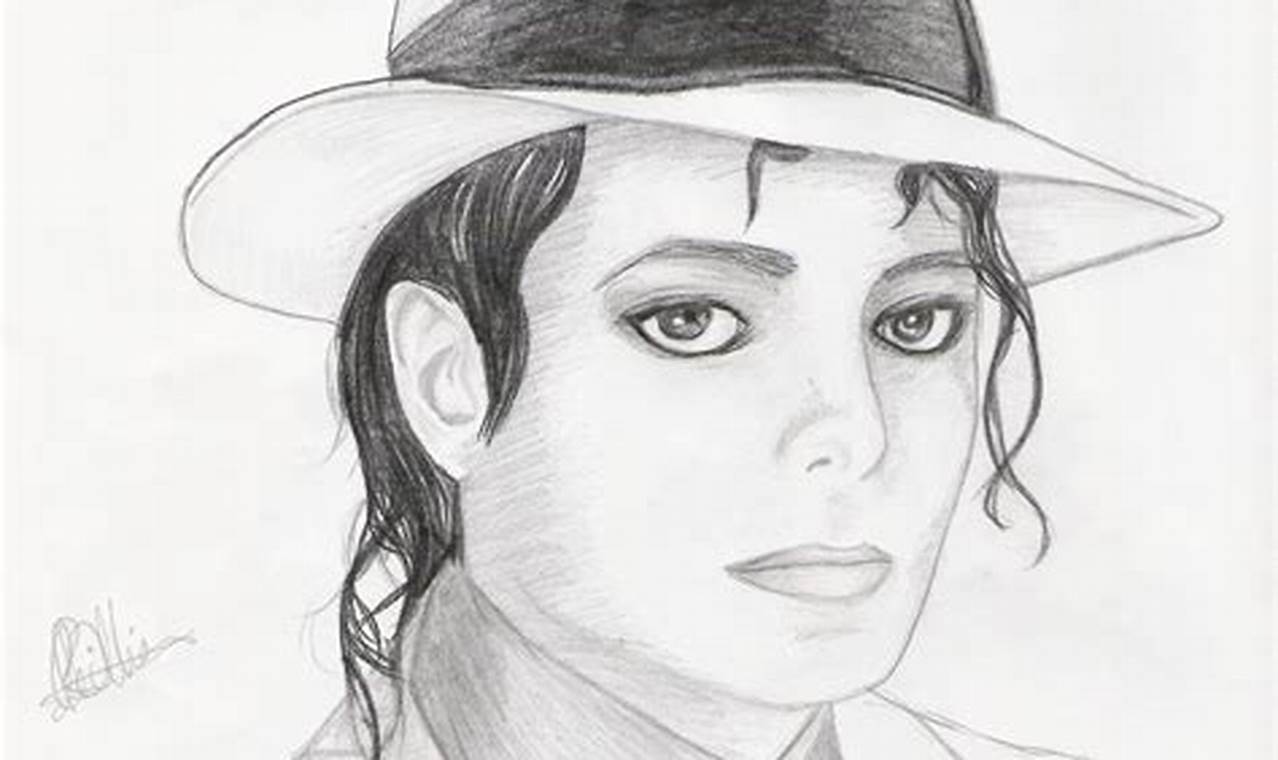 Michael Jackson Pencil Sketch: Capturing the King of Pop's Essence