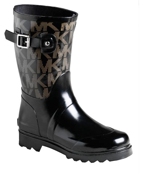 Michael michael kors Fulton Quilted Rain Boots Black in Black Lyst
