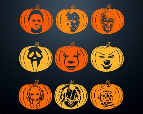 Michael Myers Pumpkin Carving Templates