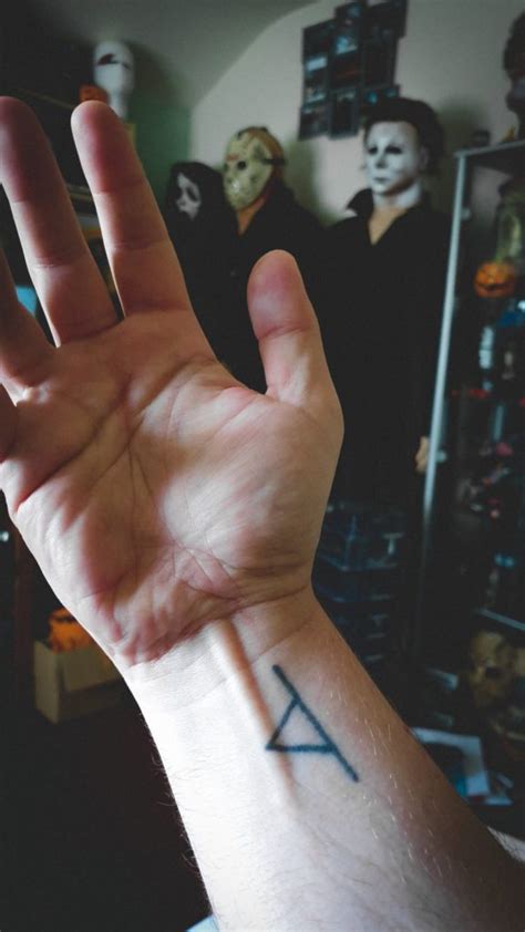 Michael Myers Wrist Tattoo