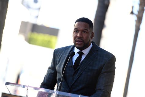 Michael Strahan speaking about mental health