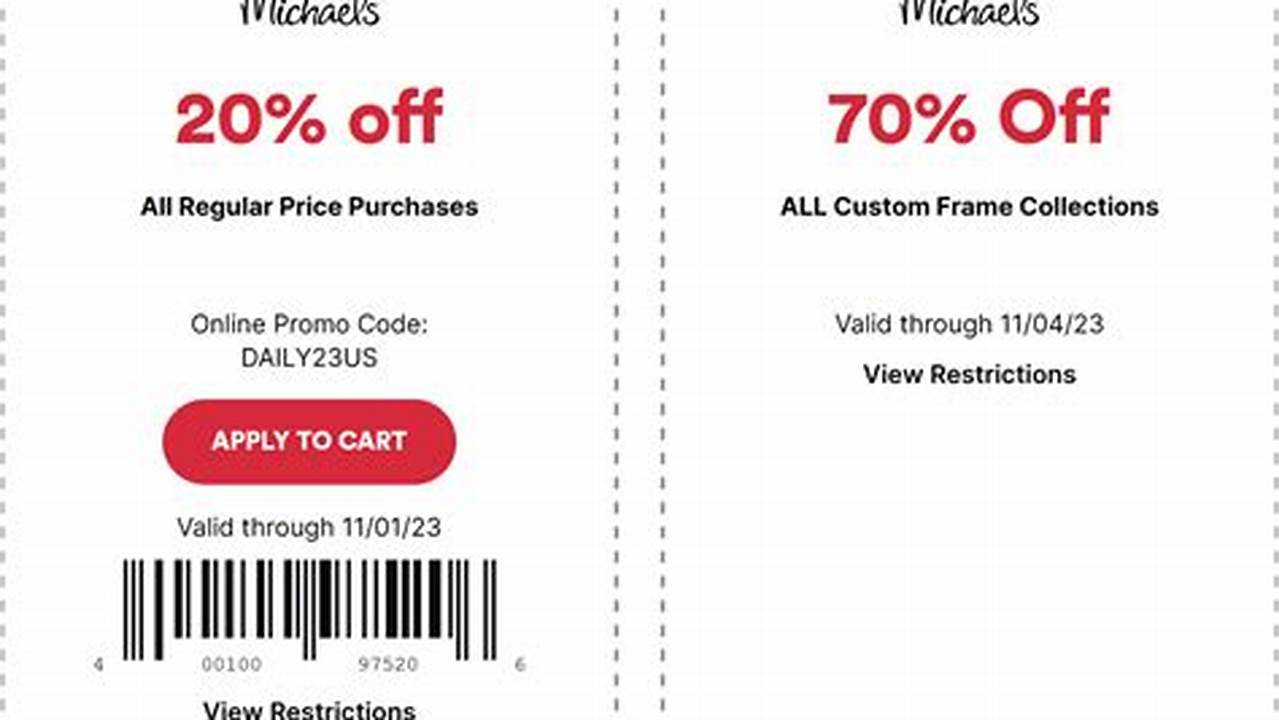 Michaels Promo Code November 2024 Promo Code