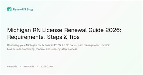 Michigan License Renewal – Complete Guide & Tips