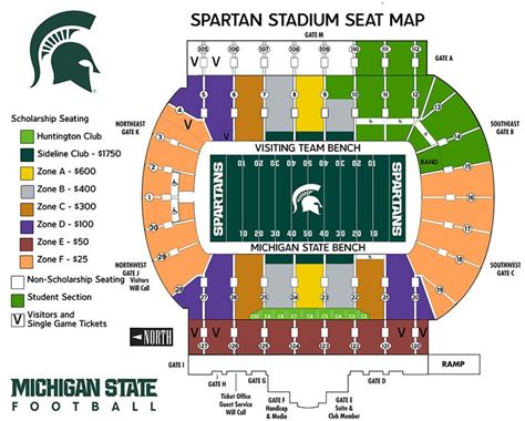 Michigan State University Football Seating Chart