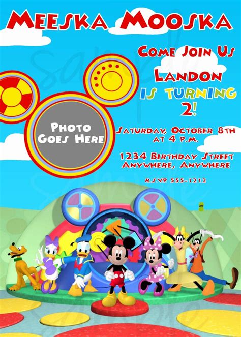 Mickey Mouse Clubhouse Invitation Template