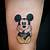Mickey Mouse Head Tattoo Designs