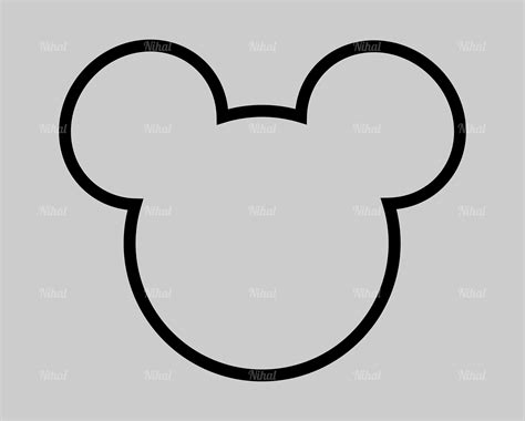 32+ Mickey Head Outline SVG,Mickey head outline svg free svg images collections