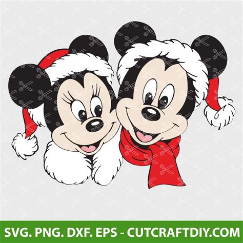 33+ Mickey Minnie Christmas SVG,Cricut printable krafty nook