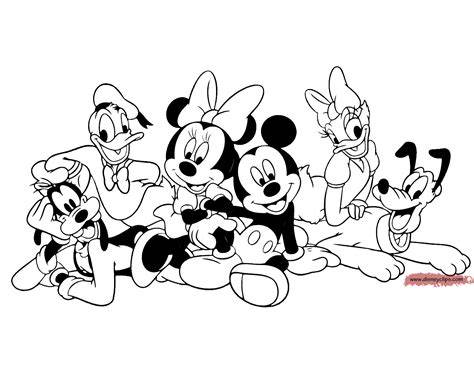 Mickey Mouse And Friends Coloring Pages
