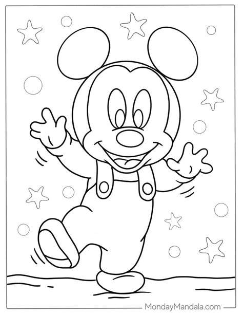 Mickey Mouse Coloring Pages Easy