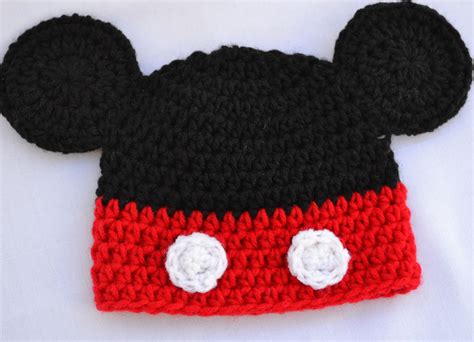 Mickey Mouse Crochet Hat