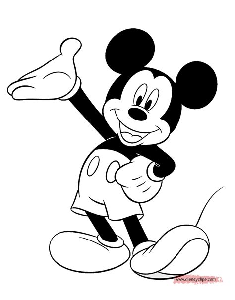 Mickey Mouse Free Printable Coloring Pages