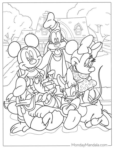Mickey Mouse Friends Coloring Pages