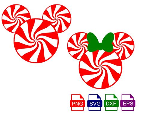Spruce Up Your Christmas Décor with Mickey Peppermint SVG – Get Festive with Disney’s Sweetest Design!