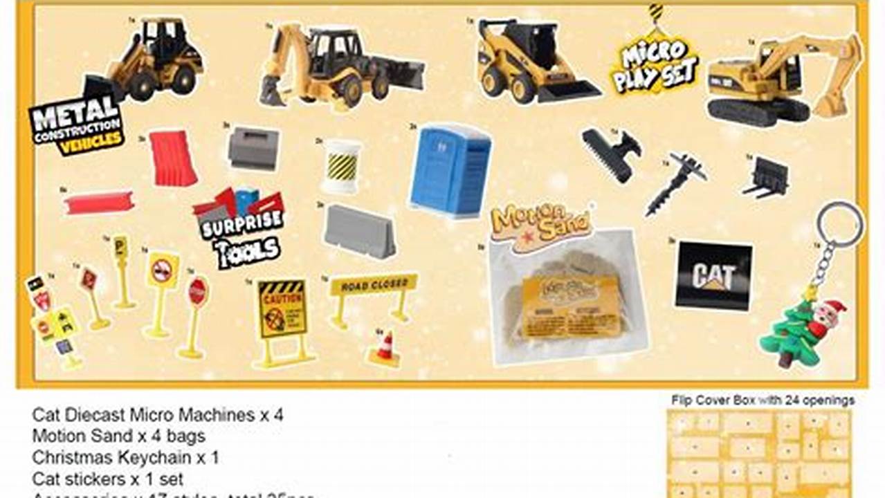 Micro Machines Advent Calendar 2024 Printable