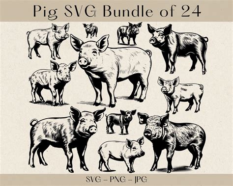 Download Micro Pigs SVG File - SVG Design Commercial Use