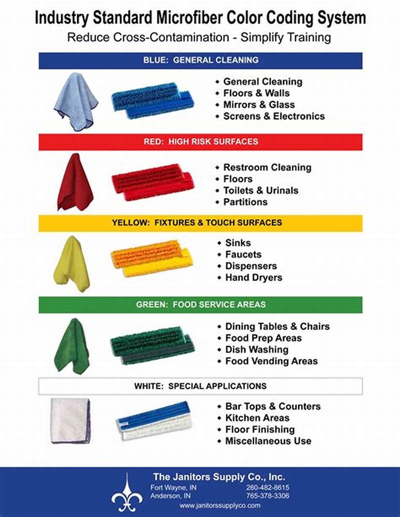 Microfiber Color Coding Chart