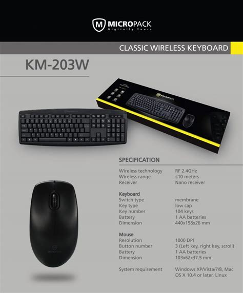Micropack Professional Gaming Combo Km-2018