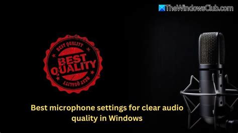 Microphone Quality Clear Communication