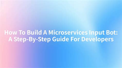 Microservices Input Bot