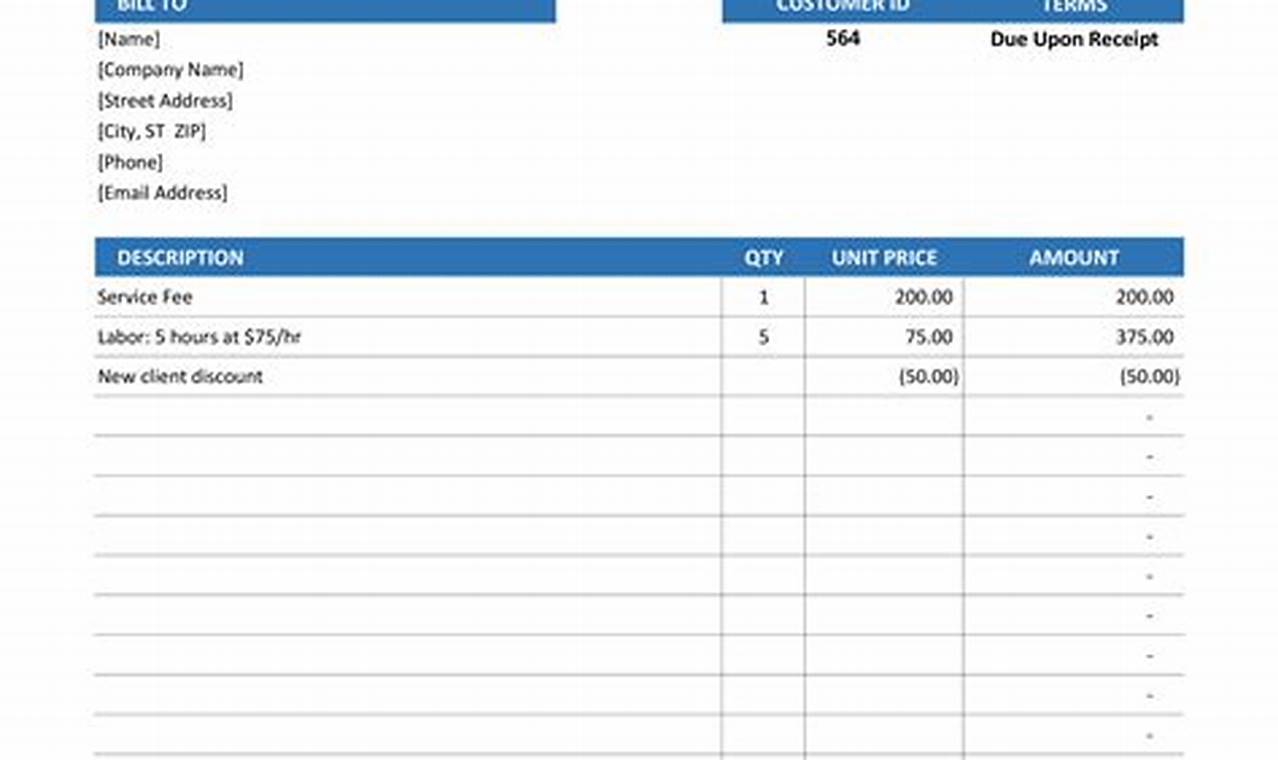 Microsoft Excel Invoice Template Uk: A Comprehensive Guide