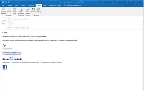 Microsoft Outlook Email Templates