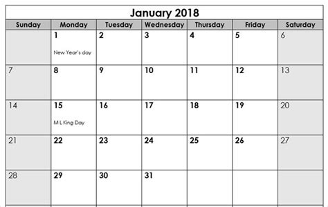 Microsoft Word 2015 Calendar Template Monthly