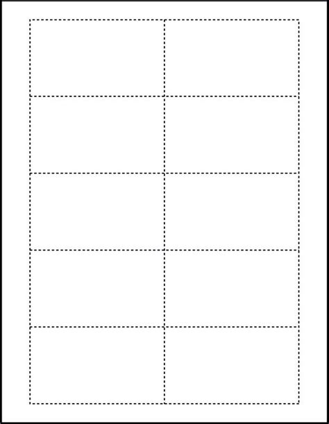 Microsoft Word Blank Business Card Template
