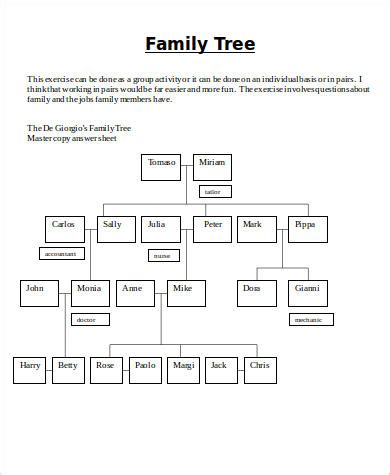 Microsoft Word Family Tree Template