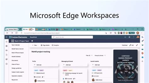 Microsoft Edge Workspaces