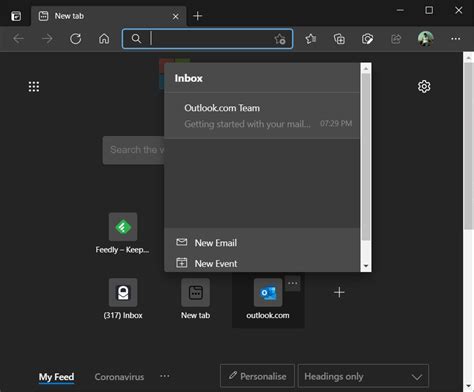 Microsoft Edge outlook