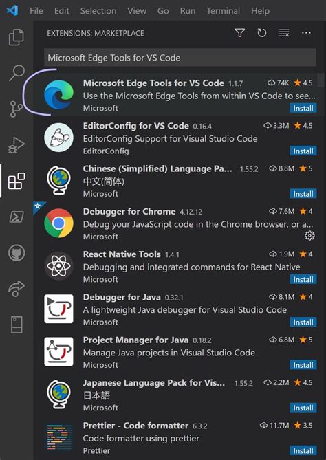 Microsoft Edge tools