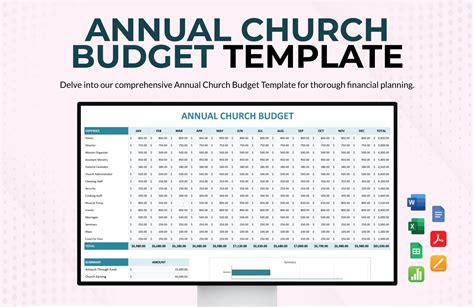 Microsoft Excel Church Budget Template Natural Buff Dog