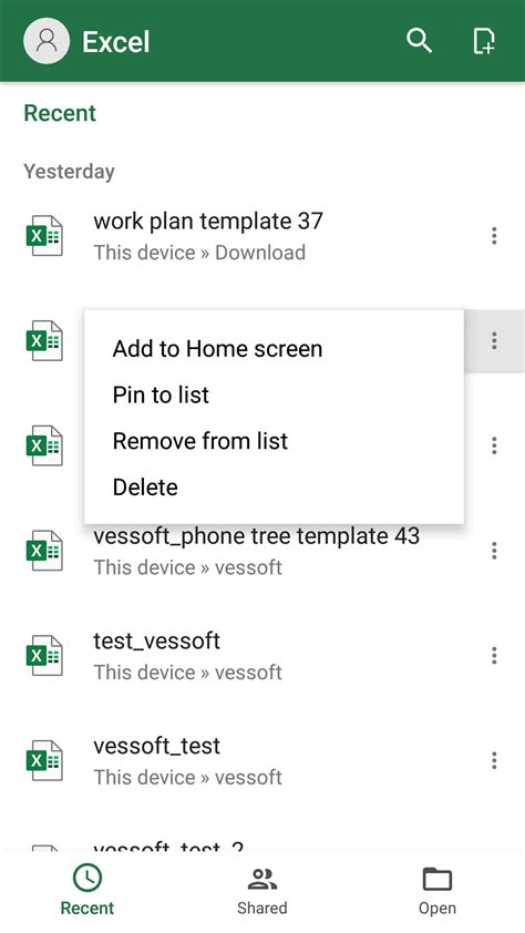 Microsoft Excel Fyrir Android