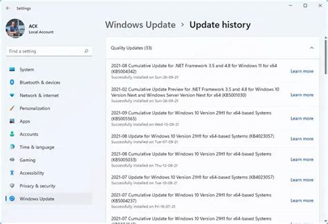 Microsoft Launches Update History Page