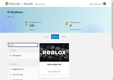 Microsoft Rewards Free Robux