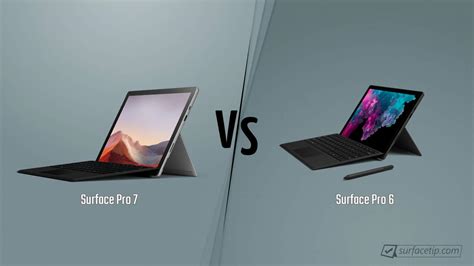 Microsoft Surface Pro 7 vs. Surface Pro 6 tech specs